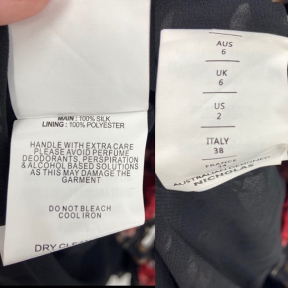 NICHOLAS Drape Front Ruched Floral Print Dress - Picture 15 of 16